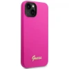 Чохол Guess Silicone Vintage Gold Logo для iPhone 14 Plus Fuchsia (GUHCP14MSLSMF)