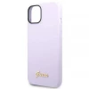 Чохол Guess Silicone Vintage Gold Logo для iPhone 14 Plus Purple (GUHCP14MSLSMU)