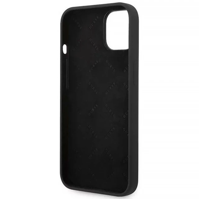 Чехол Guess Silicone Triangle для iPhone 14 Plus Black (GUHCP14MSLTGK)