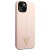 Чохол Guess Silicone Triangle для iPhone 14 Plus Pink (GUHCP14MSLTGP)