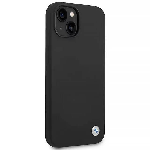 Чохол BMW Silicone Metal Logo для iPhone 14 Plus Black (BMHCP14MSILBK)