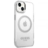 Чохол Guess Metal Outline для iPhone 14 | 13 Silver with MagSafe (GUHMP14SHTRMS)