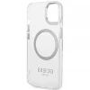 Чохол Guess Metal Outline для iPhone 14 | 13 Silver with MagSafe (GUHMP14SHTRMS)