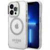 Чохол Guess Metal Outline для iPhone 14 Pro Max Silver with MagSafe (GUHMP14XHTRMS)