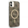 Чохол із зарядним пристроєм Guess 4G Print + Charger Set для iPhone 11 Brown with MagSafe (GUBPN61H4EACSW)