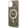 Чохол із зарядним пристроєм Guess 4G Print + Charger Set для iPhone 11 Brown with MagSafe (GUBPN61H4EACSW)