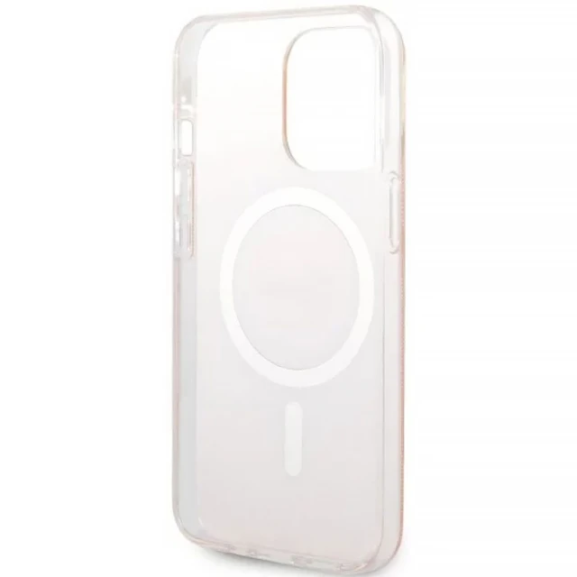 Чохол із зарядним пристроєм Guess 4G Print + Charger Set для iPhone 13 Pro Max Pink with MagSafe (GUBPP13XH4EACSP)