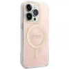 Чохол із зарядним пристроєм Guess 4G Print + Charger Set для iPhone 14 Pro Pink with MagSafe (GUBPP14LH4EACSP)