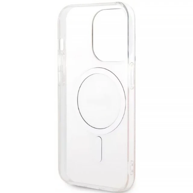 Чохол із зарядним пристроєм Guess 4G Print + Charger Set для iPhone 14 Pro Pink with MagSafe (GUBPP14LH4EACSP)