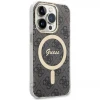 Чохол із зарядним пристроєм Guess 4G Print + Charger Set для iPhone 14 Pro Max Black with MagSafe (GUBPP14XH4EACSK)