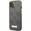 Чохол Guess Peony Logo Plate для iPhone 13 Grey with MagSafe (GUHMP13MSAPSTG)