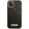 Чехол Guess Peony Logo Plate для iPhone 13 Black with MagSafe (GUHMP13MSAPSTK)