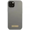 Чохол Guess Silicone Logo Plate для iPhone 13 Grey with MagSafe (GUHMP13MSPLG)