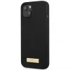 Чохол Guess Silicone Logo Plate для iPhone 13 Black with MagSafe (GUHMP13MSPLK)