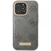 Чохол Guess Peony Logo Plate для iPhone 13 Pro Max Grey with MagSafe (GUHMP13XSAPSTG)