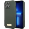Чохол Guess Silicone Logo Plate для iPhone 13 Pro Max Khaki with MagSafe (GUHMP13XSPLA)
