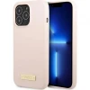 Чохол Guess Silicone Logo Plate для iPhone 13 Pro Max Pink with MagSafe (GUHMP13XSPLP)