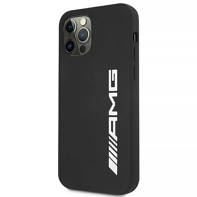 Чехол Mercedes Silicone Big Logo для iPhone 12 Pro Max Black (AMHCP12LSGLBGN)