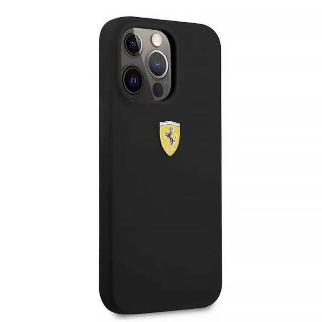 Чохол Ferrari Silicone для iPhone 13 | 13 Pro Black with MagSafe (FESSIHMP13LBK)