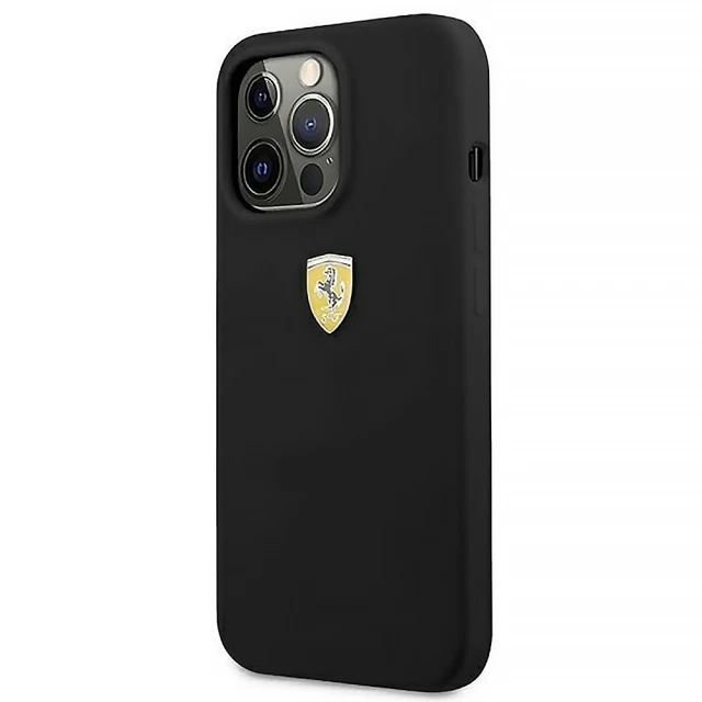 Чохол Ferrari Silicone для iPhone 13 Pro Max Black with MagSafe (FESSIHMP13XBK)