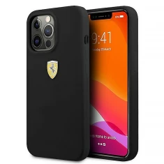 Чохол Ferrari Silicone для iPhone 13 Pro Max Black with MagSafe (FESSIHMP13XBK)