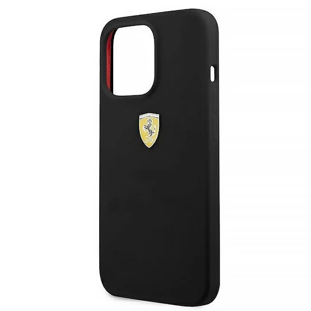 Чохол Ferrari Silicone для iPhone 13 Pro Max Black with MagSafe (FESSIHMP13XBK)