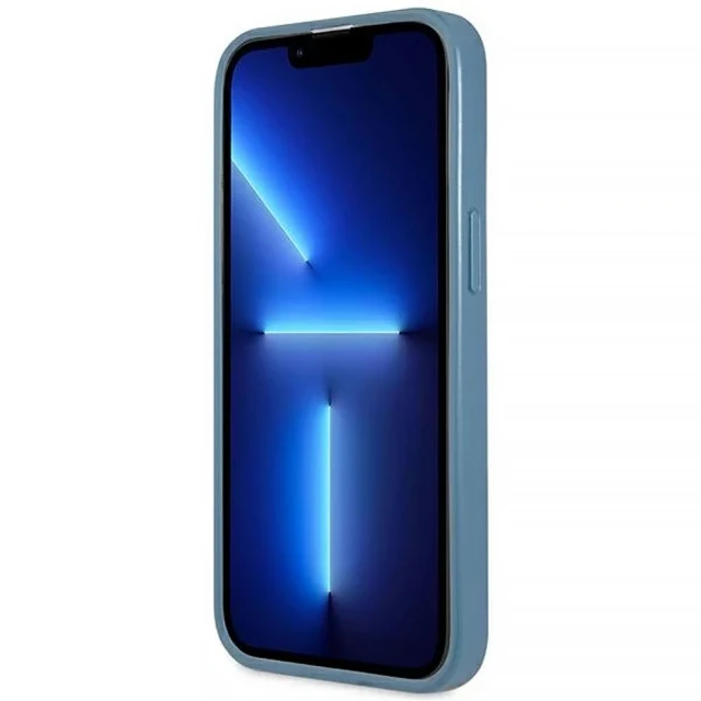 Чохол-гаманець Guess 4G Triangle Logo Cardslot для iPhone 13 Pro Blue (GUHCP13LP4TPB)