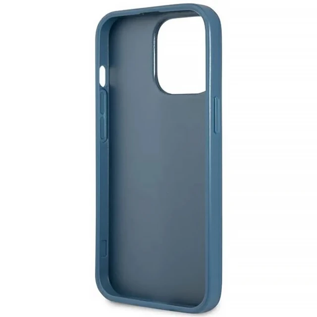 Чохол-гаманець Guess 4G Triangle Logo Cardslot для iPhone 13 Pro Blue (GUHCP13LP4TPB)