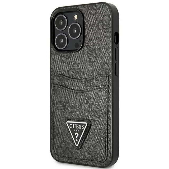 Чохол-гаманець Guess 4G Triangle Logo Cardslot для iPhone 13 Pro Black (GUHCP13LP4TPK)