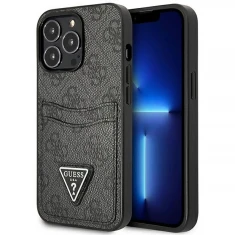 Чохол-гаманець Guess 4G Triangle Logo Cardslot для iPhone 13 Pro Black (GUHCP13LP4TPK)