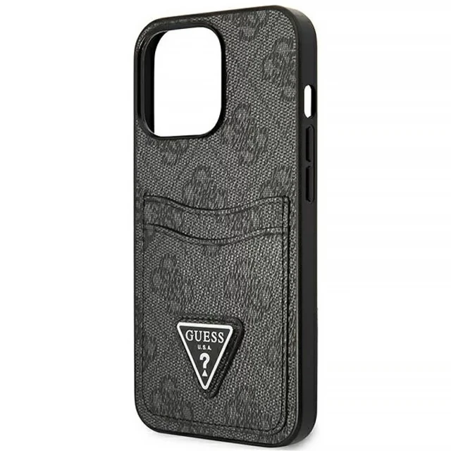 Чохол-гаманець Guess 4G Triangle Logo Cardslot для iPhone 13 Pro Black (GUHCP13LP4TPK)