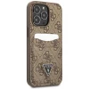 Чехол-бумажник Guess 4G Triangle Logo Cardslot для iPhone 13 Pro Brown (GUHCP13LP4TPW)