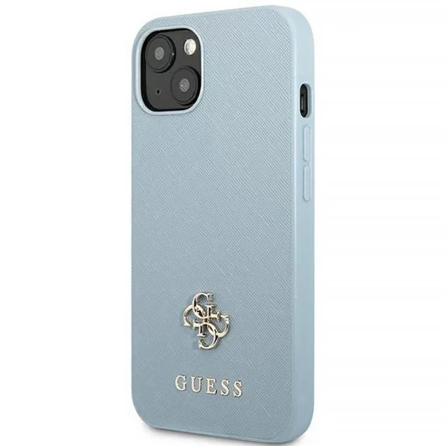 Чохол Guess Saffiano 4G Small Metal Logo для iPhone 13 Blue (GUHCP13MPS4MB)