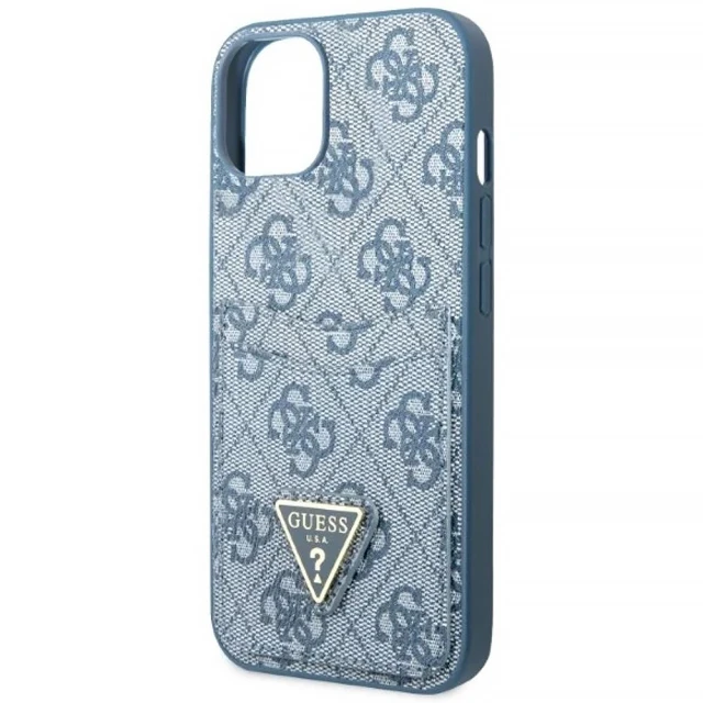 Чохол-гаманець Guess 4G Triangle Logo Cardslot для iPhone 13 mini Blue (GUHCP13SP4TPB)