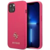 Чохол Guess Saffiano 4G Small Metal Logo для iPhone 13 mini Pink (GUHCP13SPS4MF)