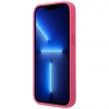 Чохол Guess Saffiano 4G Small Metal Logo для iPhone 13 mini Pink (GUHCP13SPS4MF)