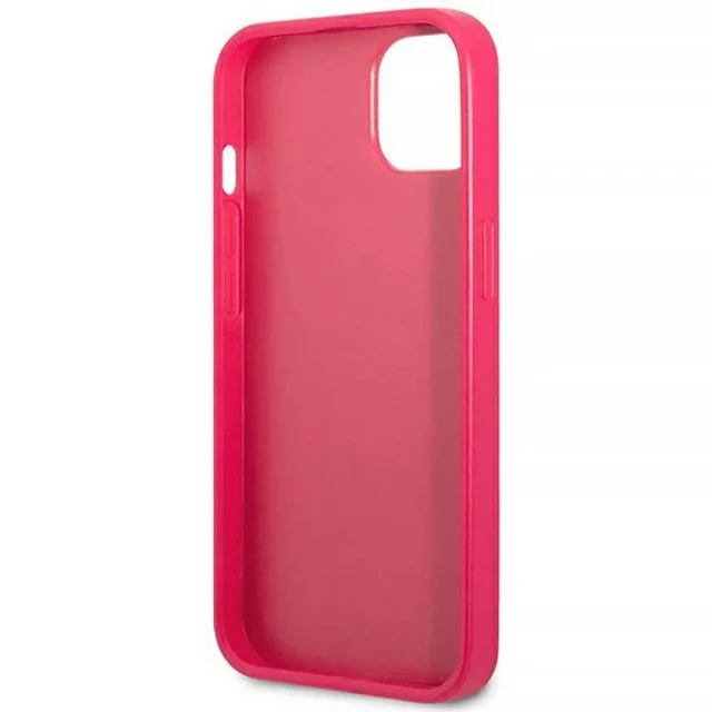 Чохол Guess Saffiano 4G Small Metal Logo для iPhone 13 mini Pink (GUHCP13SPS4MF)