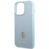 Чохол Guess Saffiano 4G Small Metal Logo для iPhone 13 Pro Max Blue (GUHCP13XPS4MB)