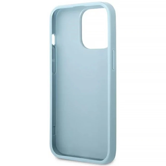 Чохол Guess Saffiano 4G Small Metal Logo для iPhone 13 Pro Max Blue (GUHCP13XPS4MB)
