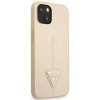 Чохол Guess Saffiano Triangle Logo для iPhone 14 Plus Beige (GUHCP14MPSATLE)