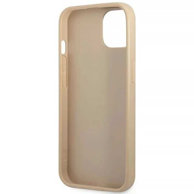 Чохол Guess Saffiano Triangle Logo для iPhone 14 Plus Beige (GUHCP14MPSATLE)
