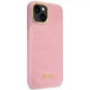 Чохол Guess Croco Collection для iPhone 14 | 13 Pink (GUHCP14SHGCRHP)