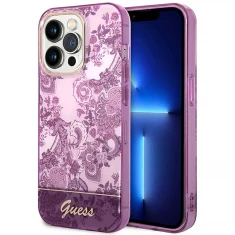 Чохол Guess Porcelain Collection для iPhone 14 Pro Max Fuschia (GUHCP14XHGPLHF)