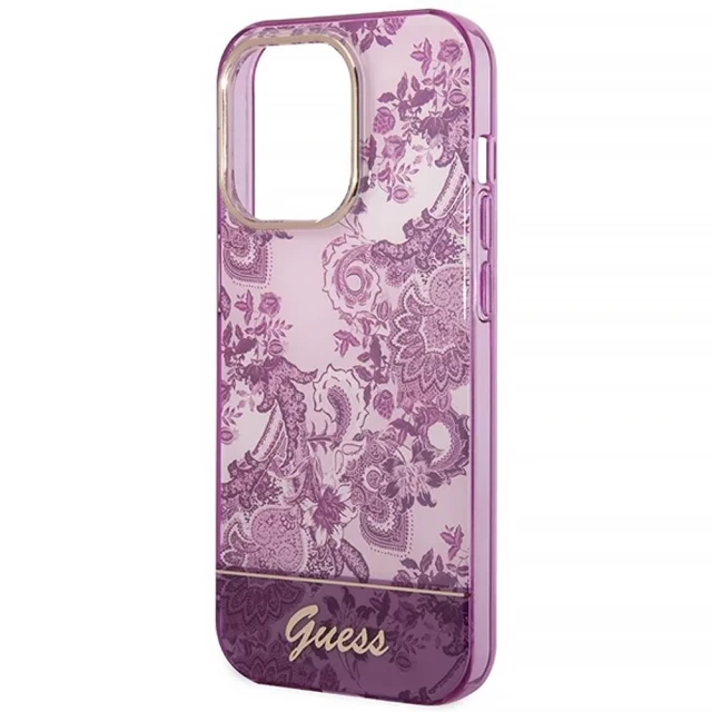 Чехол Guess Porcelain Collection для iPhone 14 Pro Max Fuschia (GUHCP14XHGPLHF)