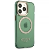 Чехол Guess Gold Outline Translucent для iPhone 13 Pro Khaki with MagSafe (GUHMP13LHTCMA)