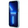 Чехол Guess Gold Outline Translucent для iPhone 13 Pro Blue with MagSafe (GUHMP13LHTCMB)
