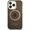 Чохол Guess Gold Outline Translucent для iPhone 13 Pro Black with MagSafe (GUHMP13LHTCMK)