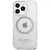Чохол Guess Metal Outline для iPhone 13 Pro Silver with MagSafe (GUHMP13LHTRMS)