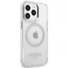 Чохол Guess Metal Outline для iPhone 13 Pro Silver with MagSafe (GUHMP13LHTRMS)
