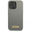 Чохол Guess Silicone Logo Plate для iPhone 13 Pro Grey with MagSafe (GUHMP13LSPLG)